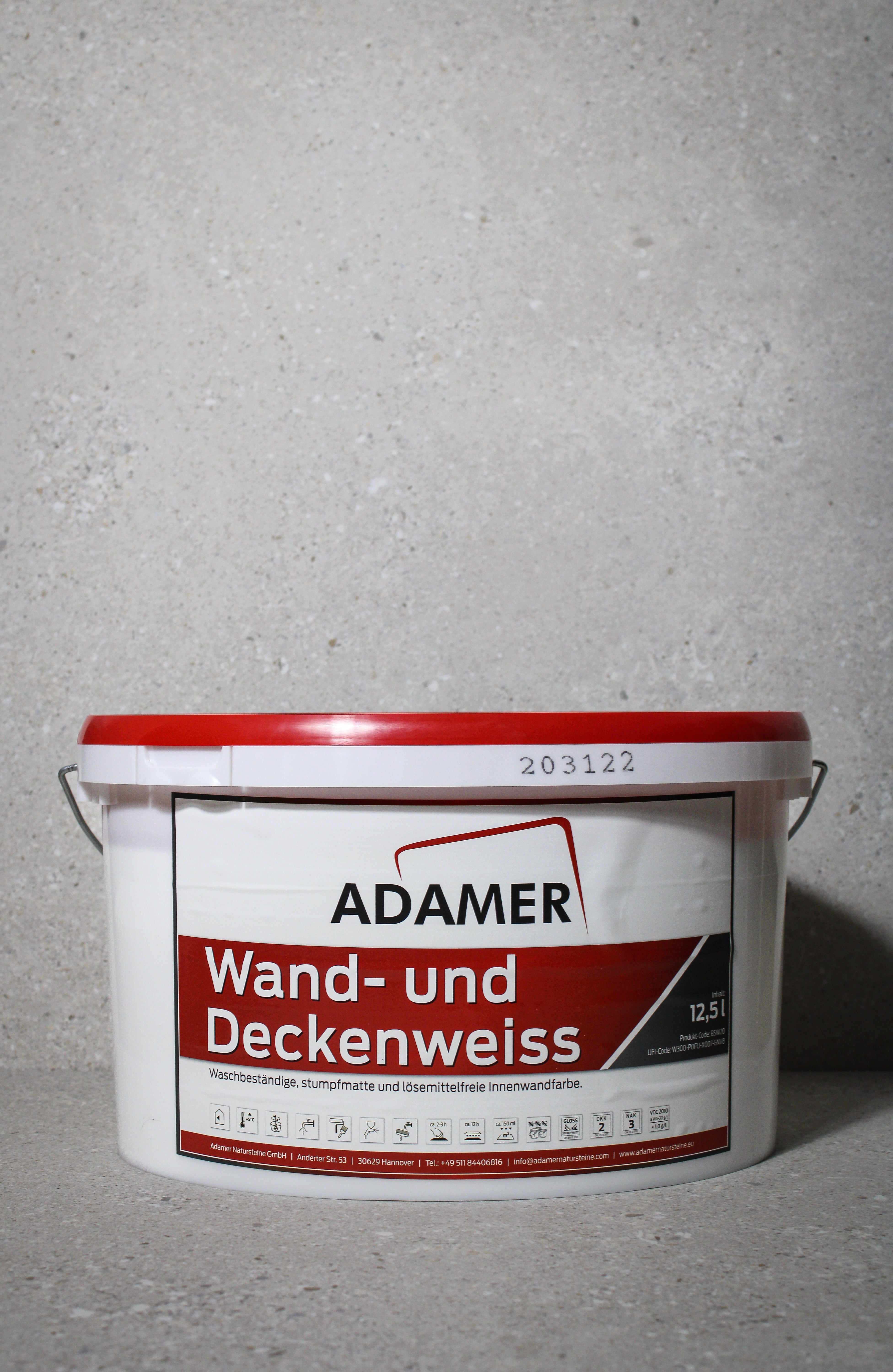 Adamer Wand + Deckenweiß LF, 12,5L