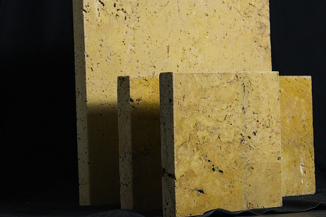 Travertin Goldgelb 20x20x3,1 cm