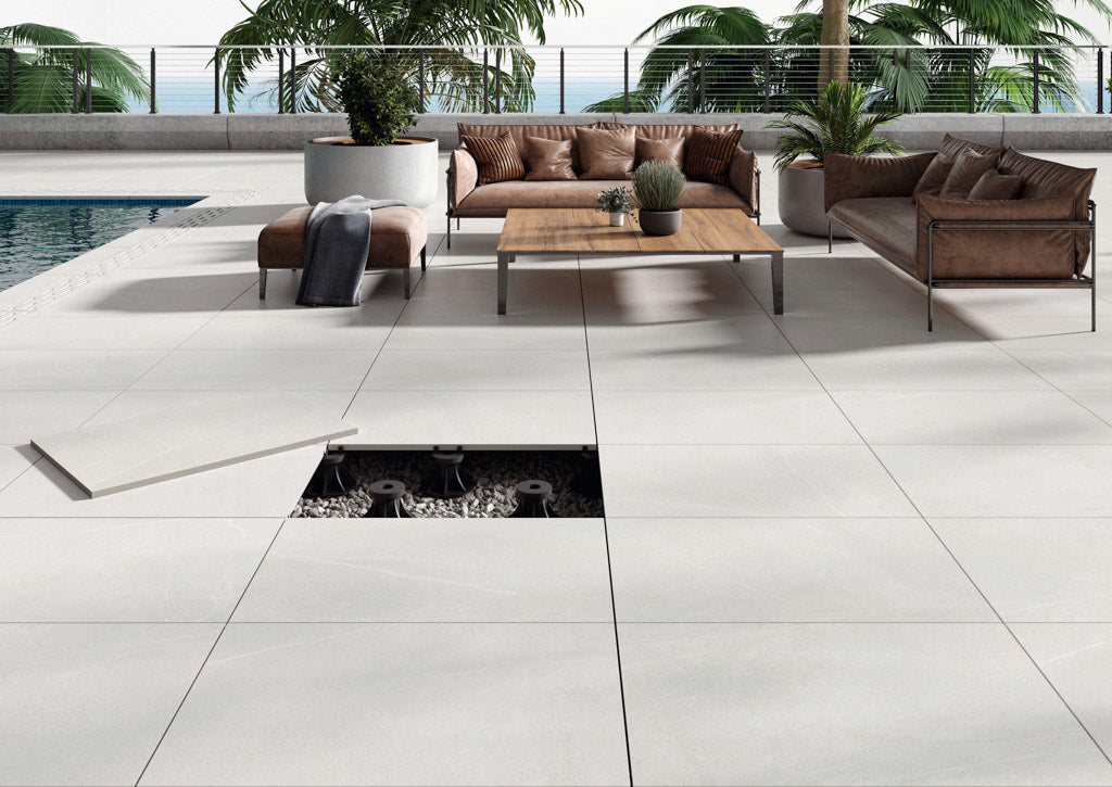 P.E. Plus Bellevue White - Terrassenplatten